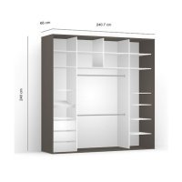 DRESSING LEX 241-240-66 D GRI/DAMO/CZP M